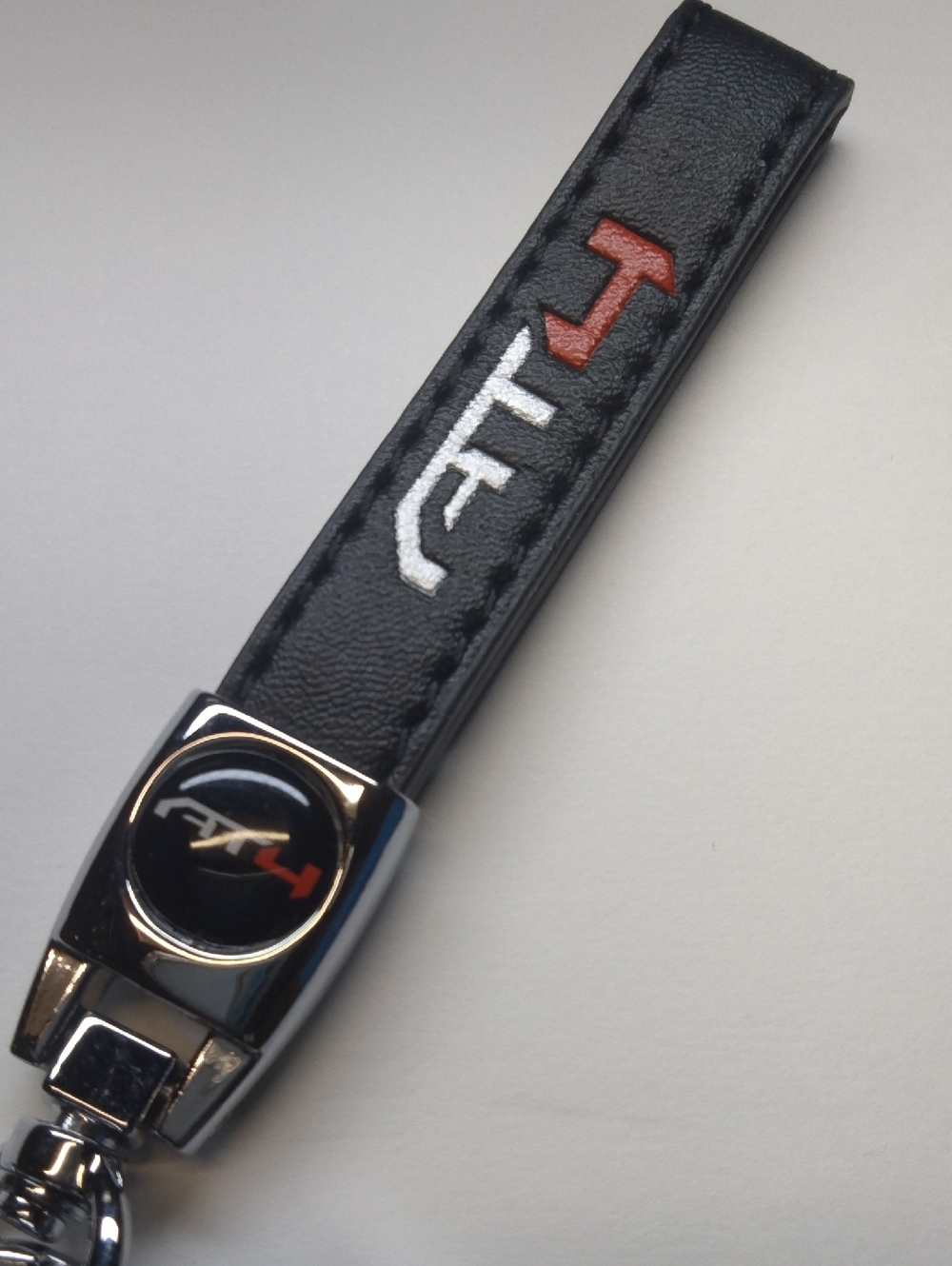 GMC AT4 key fob Keychain in black leather NWT - Picture 3 of 7